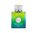 Armaf Club de Nuit Élite EDT bottle — green-to-teal gradient glass with silver cap and medallion charm