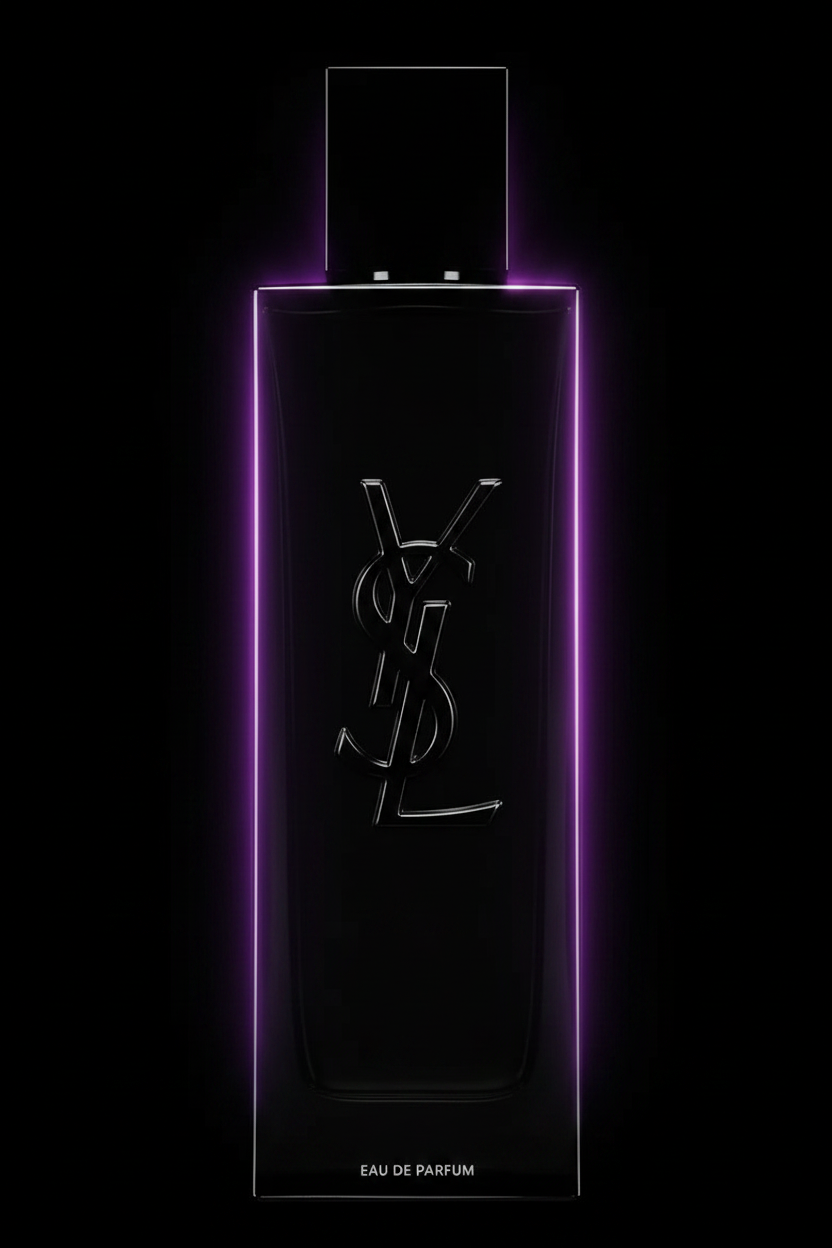 YSL Myself EDP bottle dark backlit